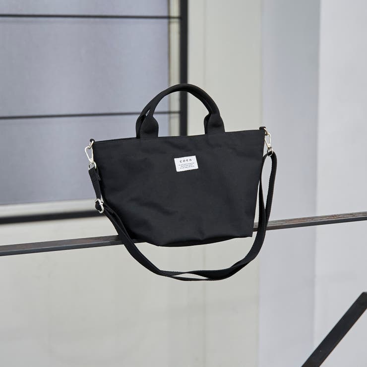 BLACK | PVCキャンバスショルダーバッグ | coen【men】