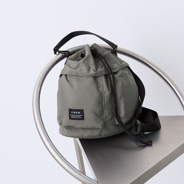 DK.GRAY | 巾着ショルダーバッグ | coen【men】