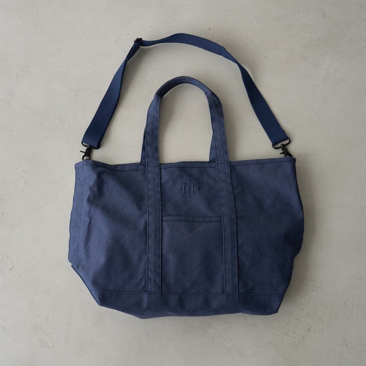 NAVY | 2WAYワンポイントトートバッグ | coen【men】