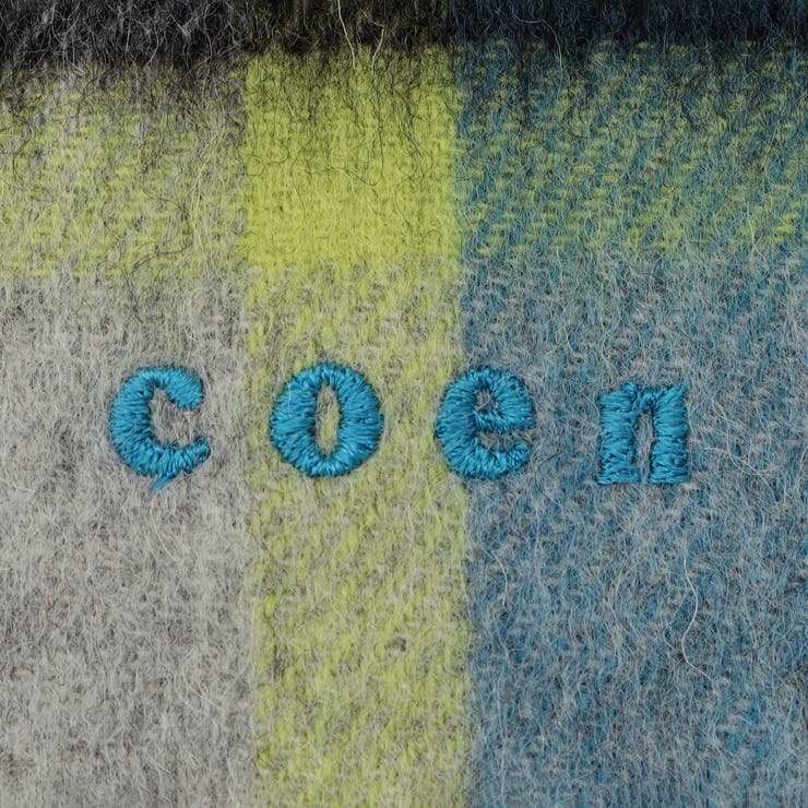 ワンポイント刺繍ウールチェックマフラー | coen【men】 | 詳細画像11 