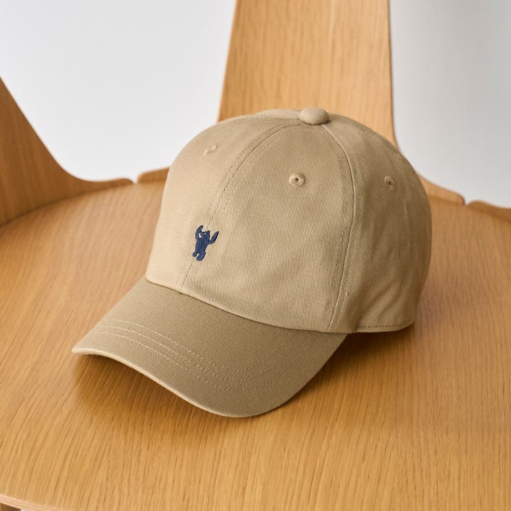 BEIGE | コーエンベアシルエット刺繍ツイルキャップ | coen【men】