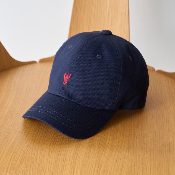NAVY | コーエンベアシルエット刺繍ツイルキャップ | coen【men】