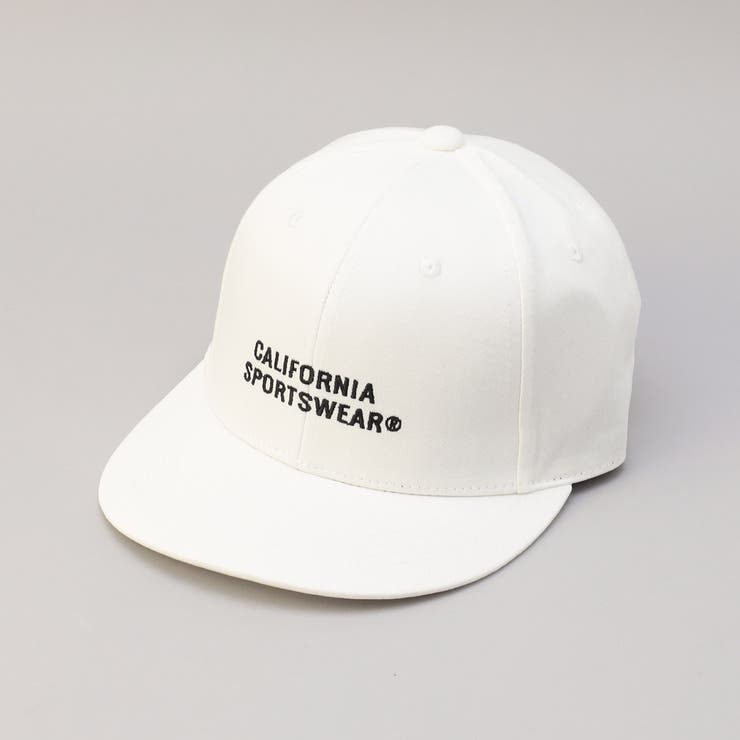 WHITE | 【カリフォルニアスポーツウェア】別注コットンツイルロゴキャップ | coen【men】