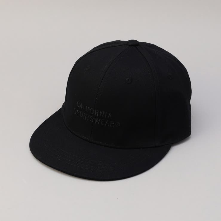 BLACK | 【カリフォルニアスポーツウェア】別注コットンツイルロゴキャップ | coen【men】