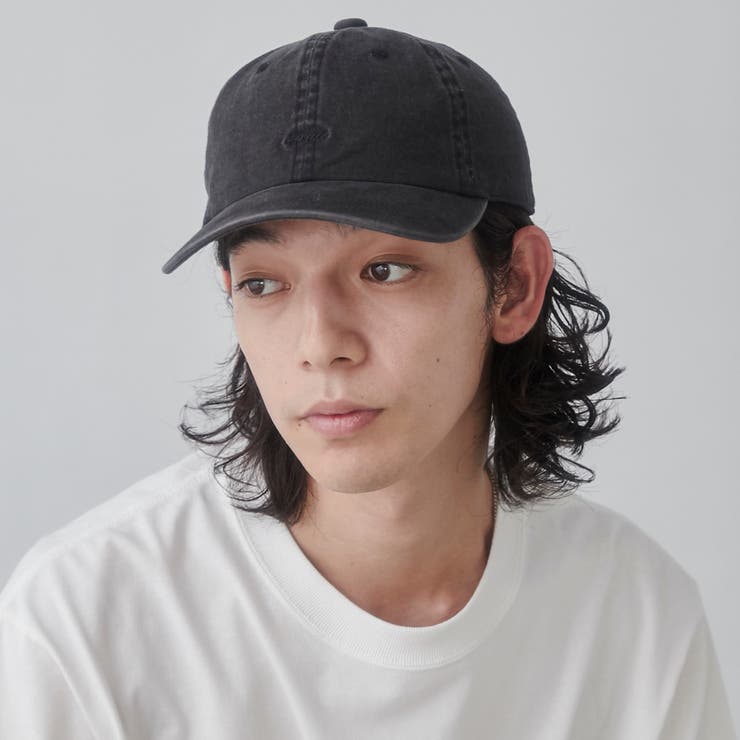 BLACK | ワンポイントロゴ刺繍キャップ | coen【men】