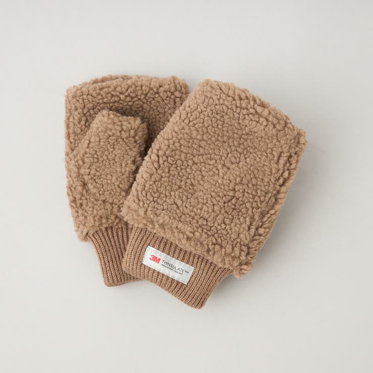 MD.BROWN | フィンガーレスボアグローブ | coen【men】