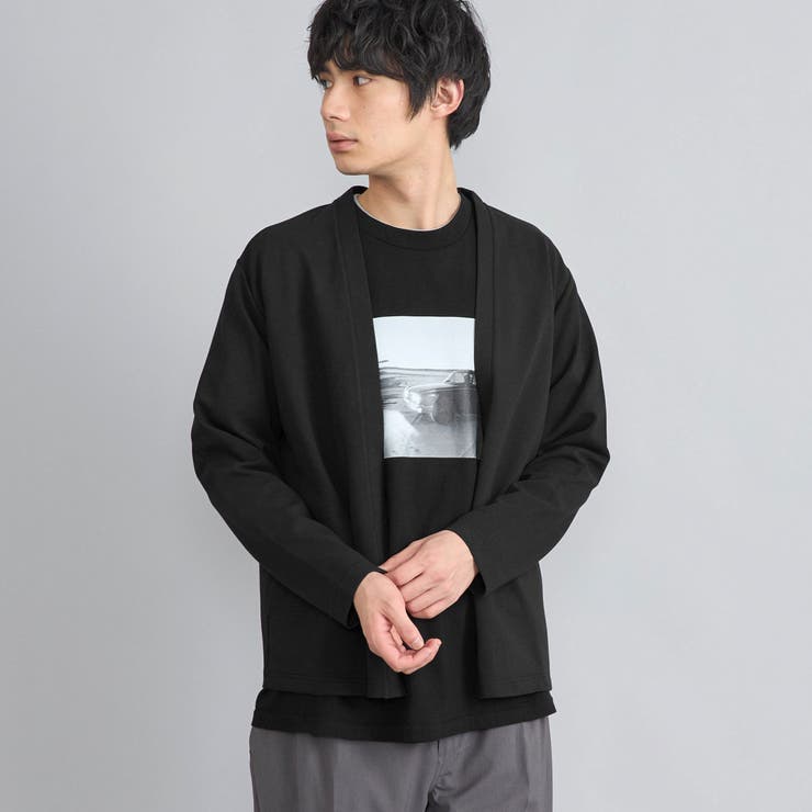 BLACK | 【RONEL】ライトダンボールカーディガン | coen【men】