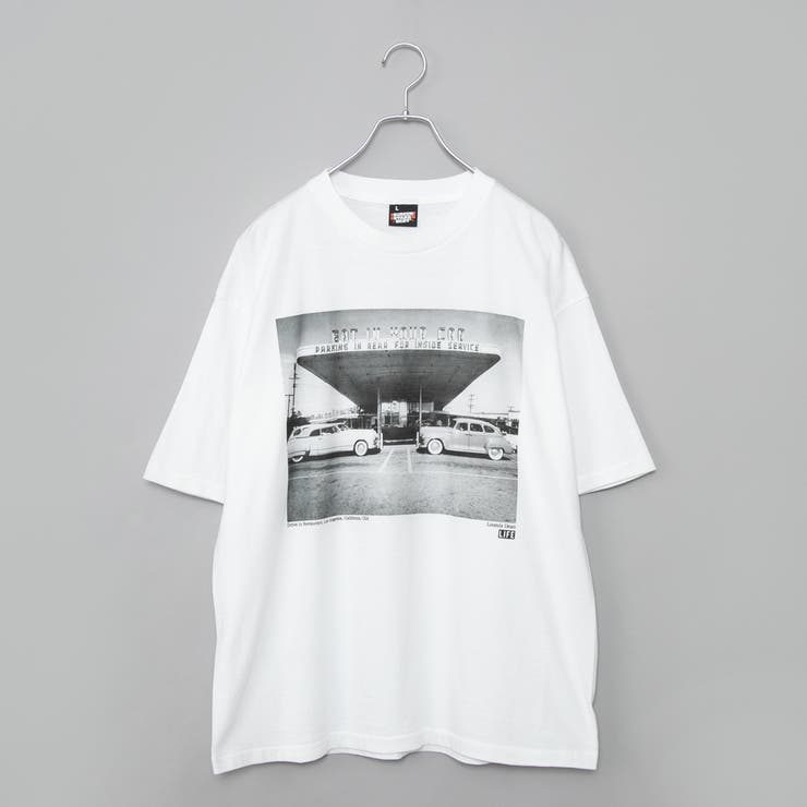 WHITE | 【RONEL】LIFE／ライフ別注フォトプリントTシャツ | coen【men】