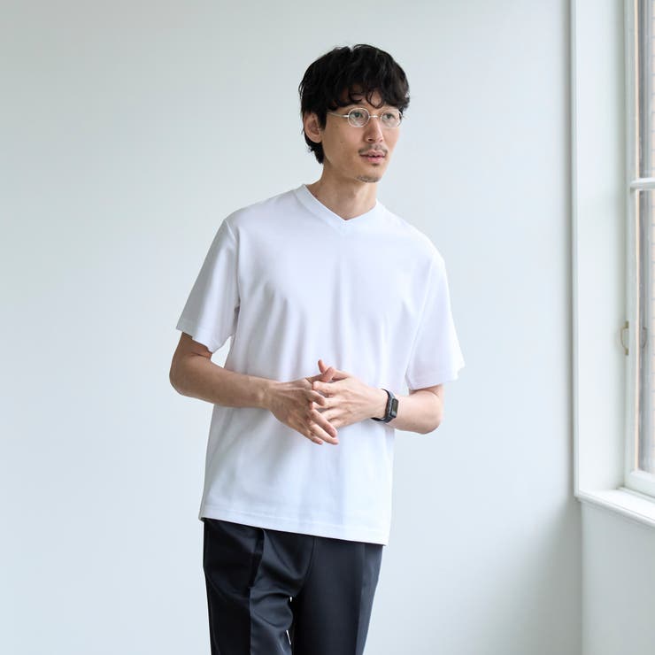 【RONEL】PLATING VネックTシャツ | coen【men】 | 詳細画像6 