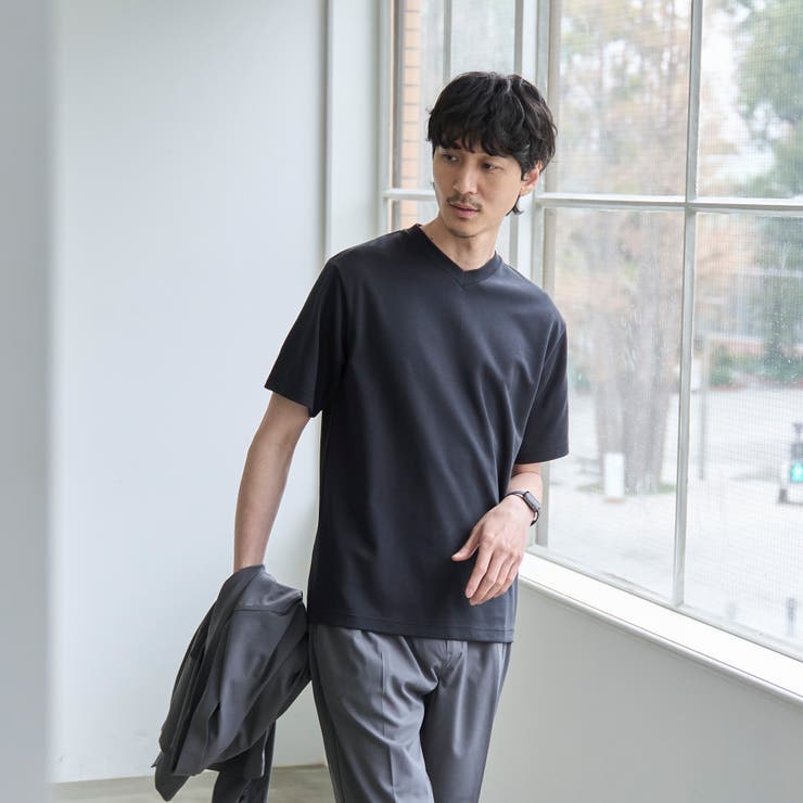 【RONEL】PLATING VネックTシャツ | coen【men】 | 詳細画像8 