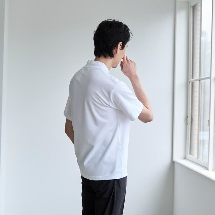 【RONEL】PLATINGジャケットネックTシャツ | coen【men】 | 詳細画像5 