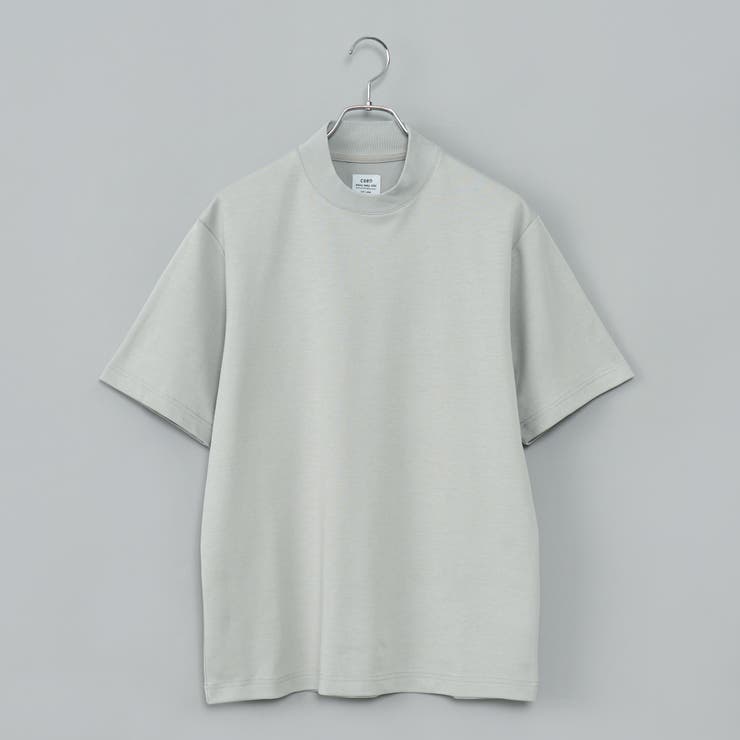 LT.GRAY | 【RONEL】PLATINGジャケットネックTシャツ | coen【men】