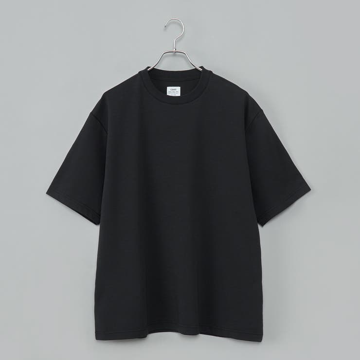 BLACK | 【RONEL】PLATINGワイドクルーネックTシャツ | coen【men】