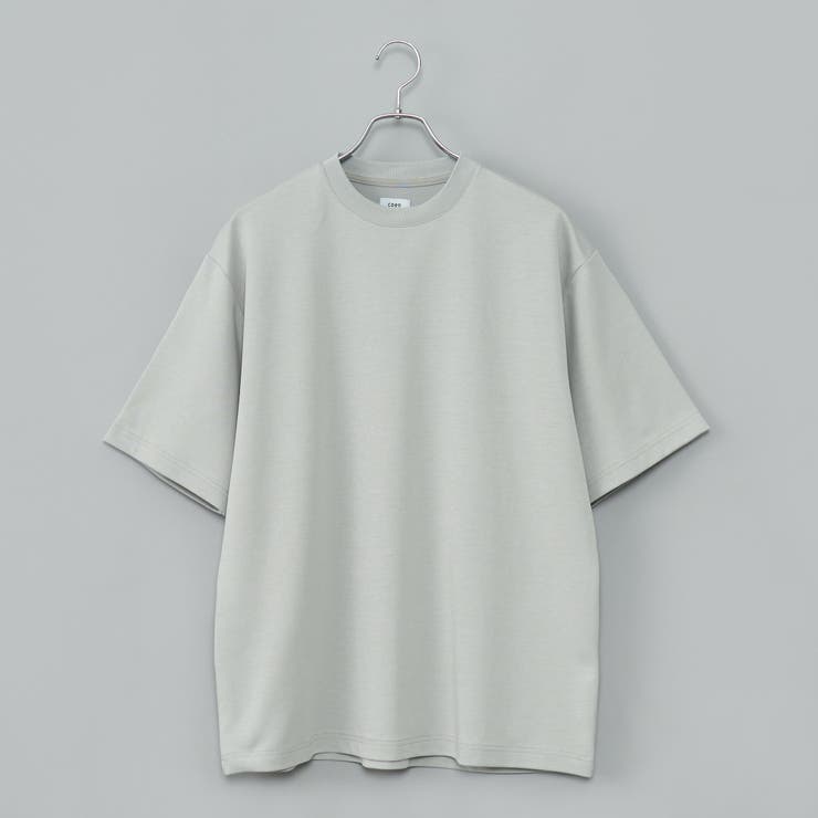 LT.GRAY | 【RONEL】PLATINGワイドクルーネックTシャツ | coen【men】