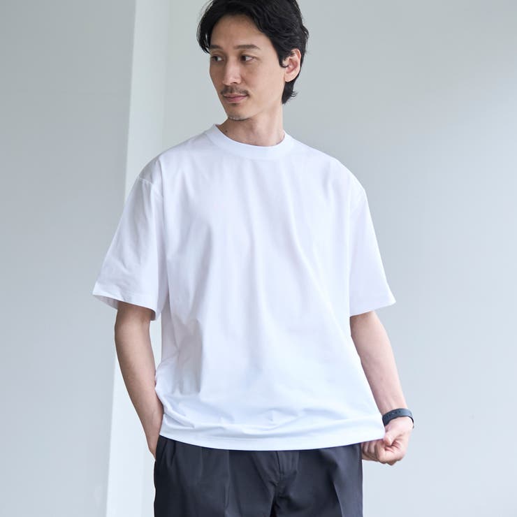WHITE | 【RONEL】ワイドクルーネックTシャツ | coen【men】