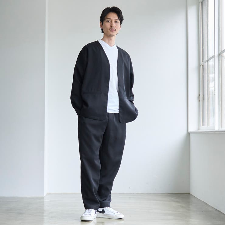 【RONEL】フクレ2重織イージーテーパードパンツ | coen【men】 | 詳細画像8 