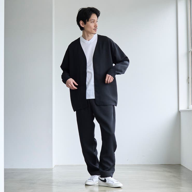RONEL】フクレ2重織ノーカラージャケット[品番：COEW0005400