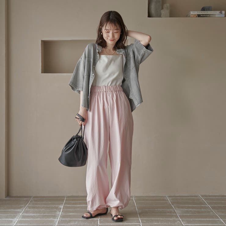 コットンレーヨンデニム半袖シャツ | coen【women】 | 詳細画像5 