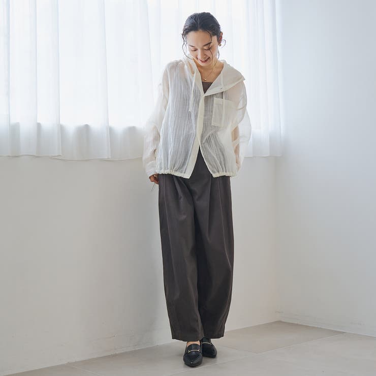 シアーワッシャーフーディシャツ | coen【women】 | 詳細画像5 
