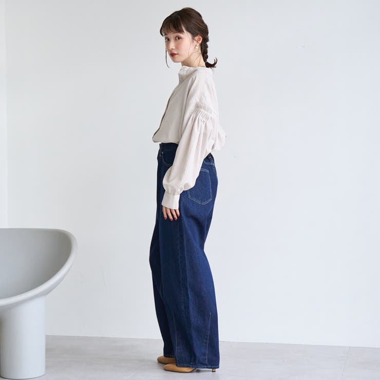 【再入荷/新色登場】ピンタックバンドカラーブラウス | coen【women】 | 詳細画像30 