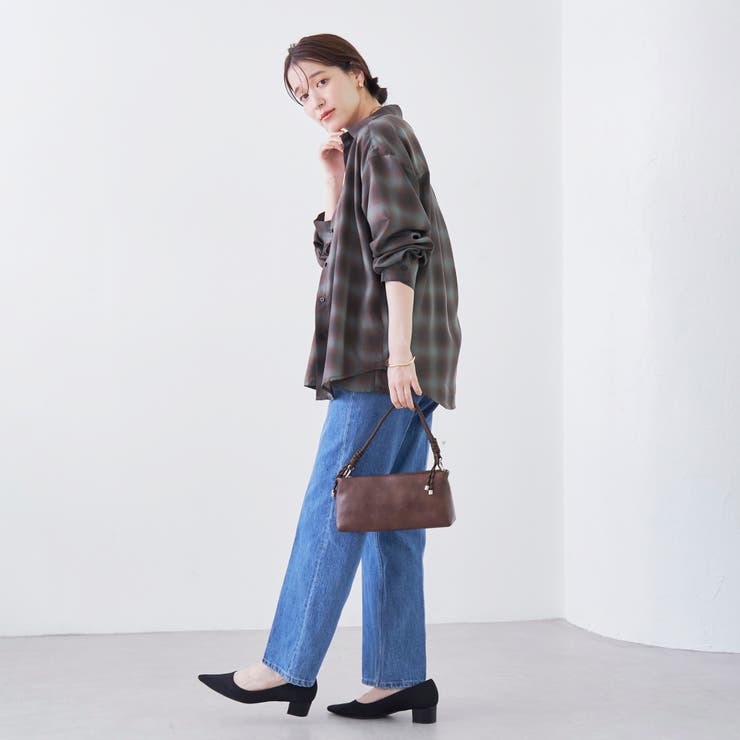 オンブレチェック シアーレギュラーシャツ | coen【women】 | 詳細画像16 