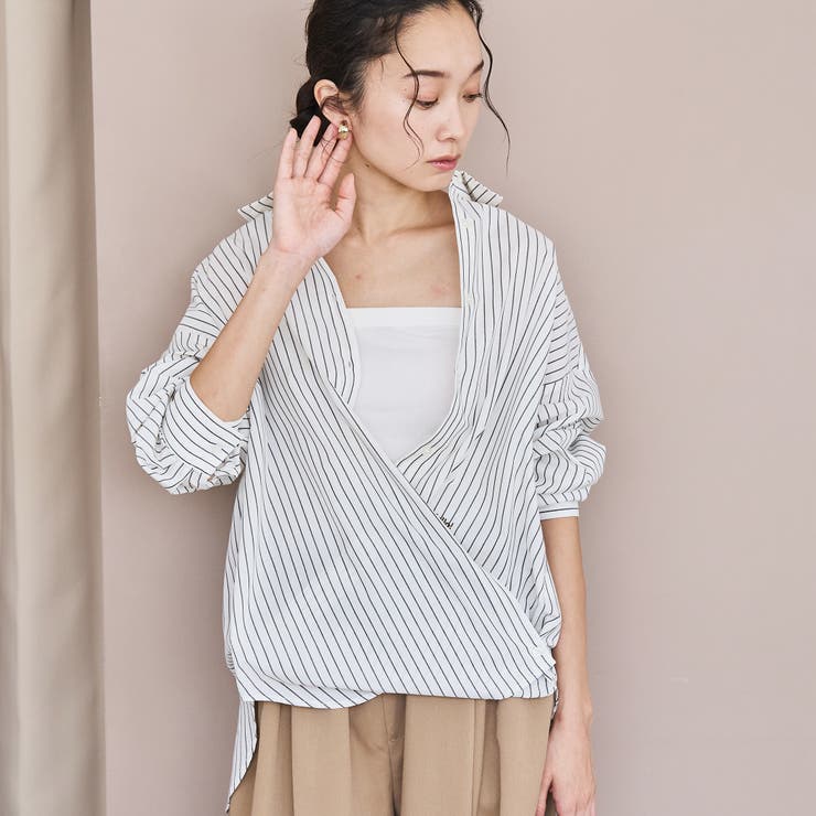 イージーケア2wayシャツ＿レギュラーカラー | coen【women】 | 詳細画像16 