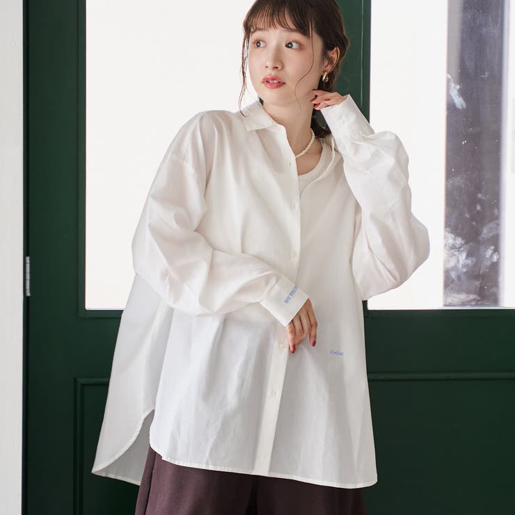 イージーケア2wayシャツ＿レギュラーカラー | coen【women】 | 詳細画像2 