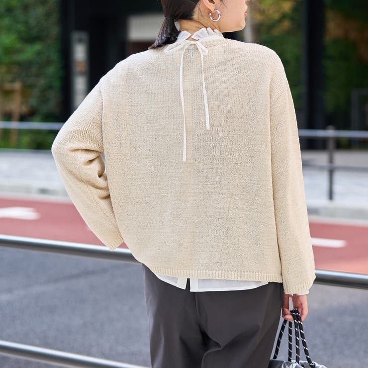 【イージーケア】2wayシャツ＿フリルネック | coen【women】 | 詳細画像10 