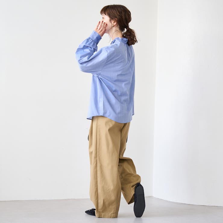 【イージーケア】2wayシャツ＿フリルネック | coen【women】 | 詳細画像16 