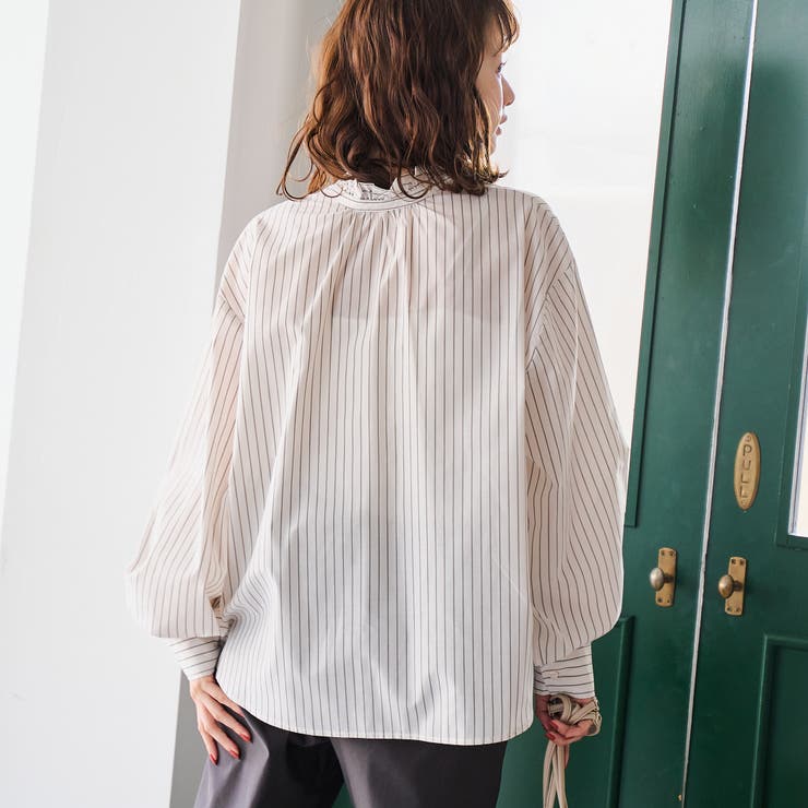 【イージーケア】2wayシャツ＿フリルネック | coen【women】 | 詳細画像20 