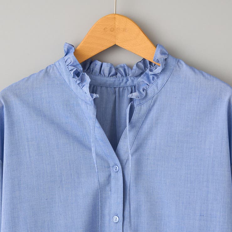 【イージーケア】2wayシャツ＿フリルネック | coen【women】 | 詳細画像36 