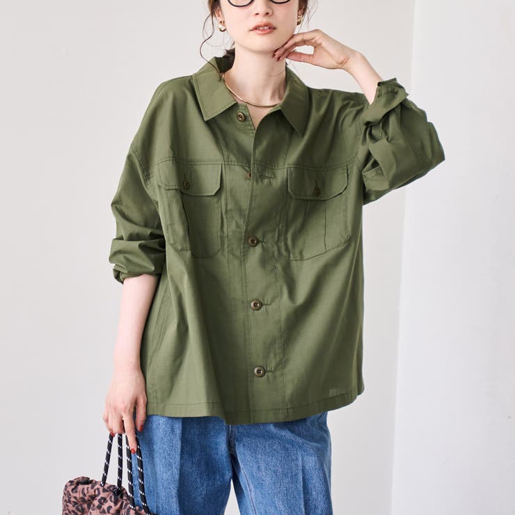 【イージーケア】フィールドシャツジャケット | coen【women】 | 詳細画像1 