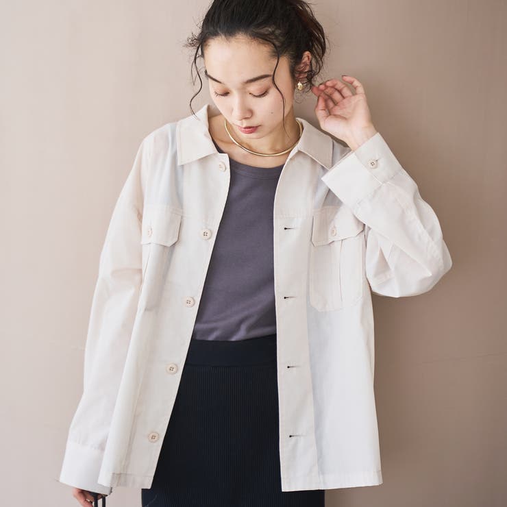 【イージーケア】フィールドシャツジャケット | coen【women】 | 詳細画像2 