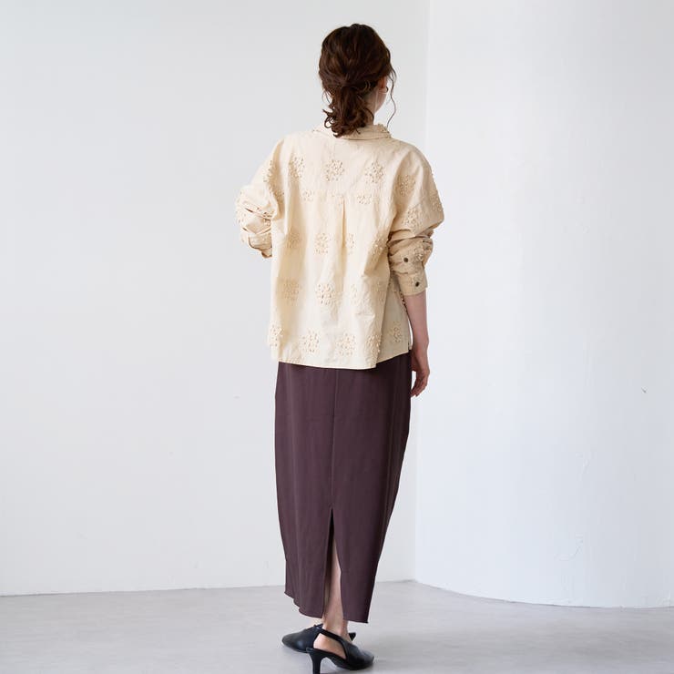 3D刺繍ロングスリーブシャツ | coen【women】 | 詳細画像23 