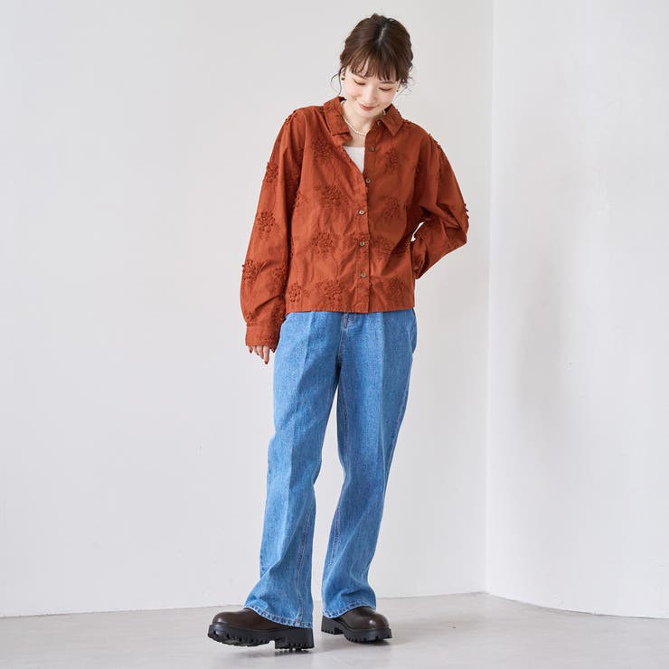 3D刺繍ロングスリーブシャツ | coen【women】 | 詳細画像27 