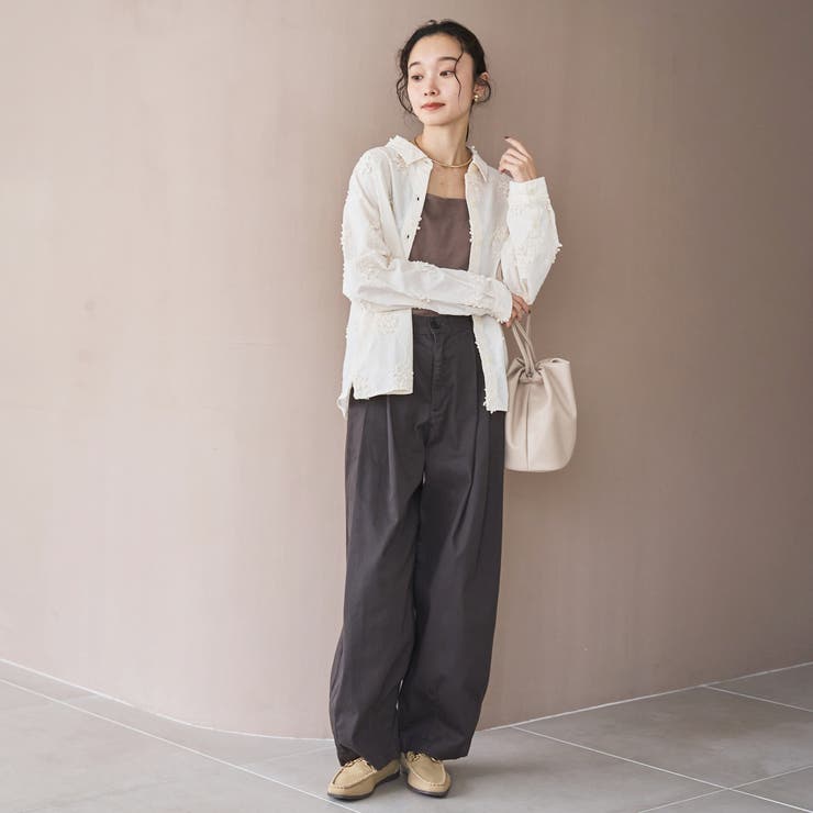 3D刺繍ロングスリーブシャツ | coen【women】 | 詳細画像7 