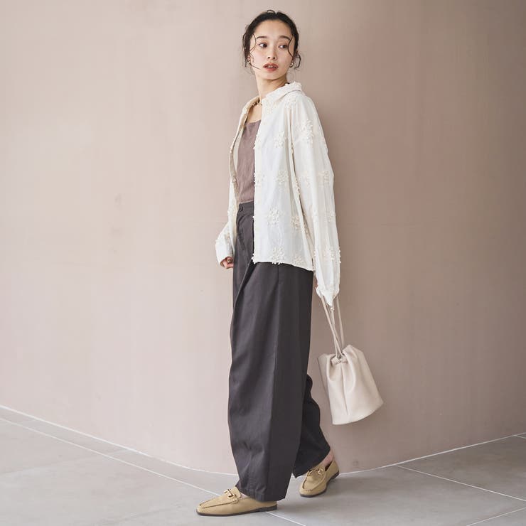 3D刺繍ロングスリーブシャツ | coen【women】 | 詳細画像8 