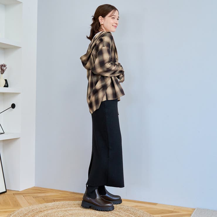 TRオンブレチェックフーディシャツ | coen【women】 | 詳細画像15 