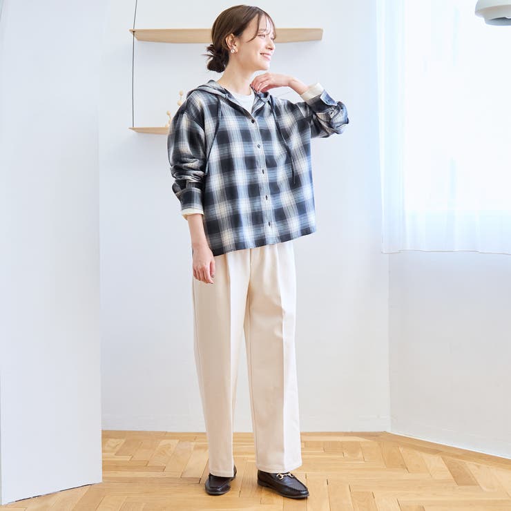 TRオンブレチェックフーディシャツ | coen【women】 | 詳細画像6 