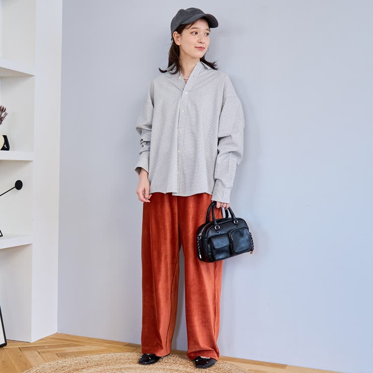 コットンミニチェックオックスシャツ | coen【women】 | 詳細画像6 