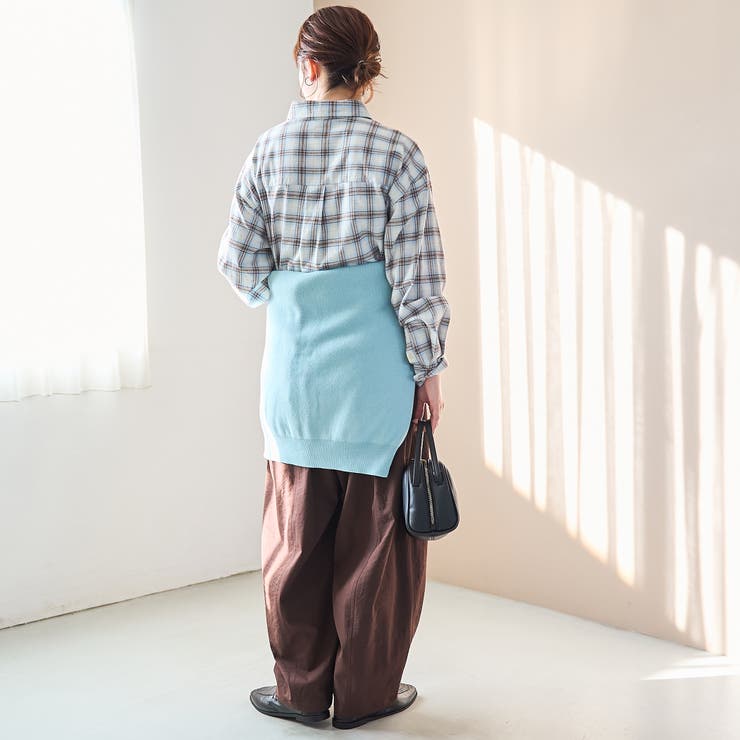 【スプリングカラー】ネルチェック レギュラーカラー長袖シャツ | coen【women】 | 詳細画像10 