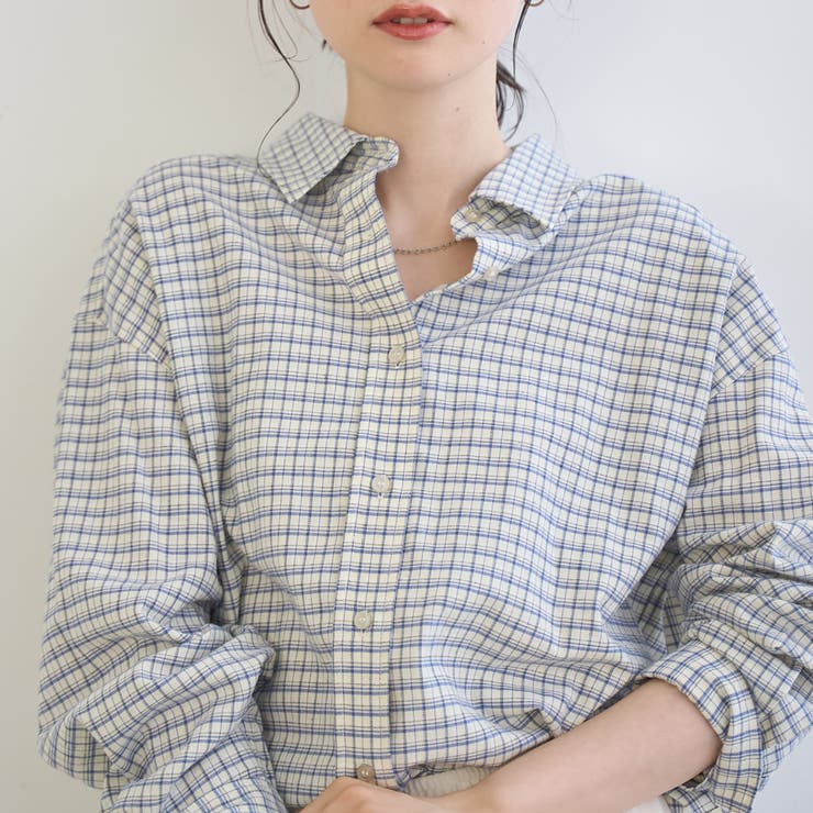 【スプリングカラー】ネルチェック レギュラーカラー長袖シャツ | coen【women】 | 詳細画像20 