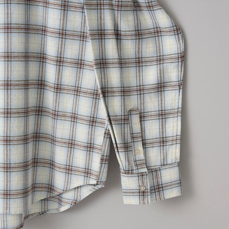 【スプリングカラー】ネルチェック レギュラーカラー長袖シャツ | coen【women】 | 詳細画像25 