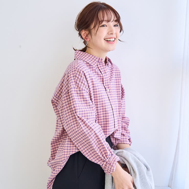 【スプリングカラー】ネルチェック レギュラーカラー長袖シャツ | coen【women】 | 詳細画像7 