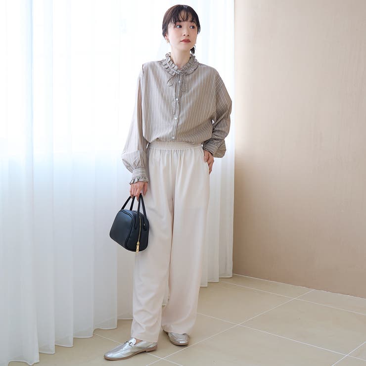 【イージーケア】フリルネックシャツ | coen【women】 | 詳細画像12 