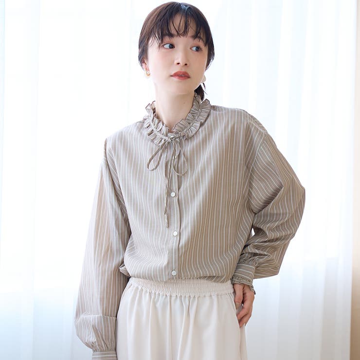 【イージーケア】フリルネックシャツ | coen【women】 | 詳細画像14 