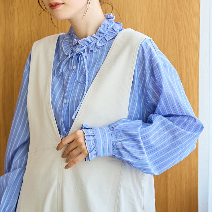 【イージーケア】フリルネックシャツ | coen【women】 | 詳細画像22 