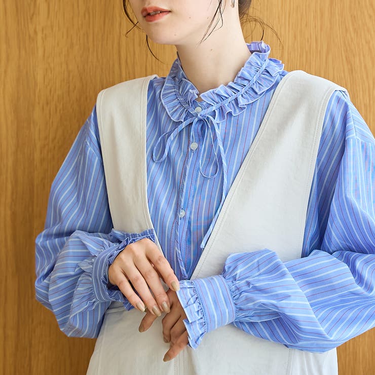 その他3 | 【イージーケア】フリルネックシャツ | coen【women】