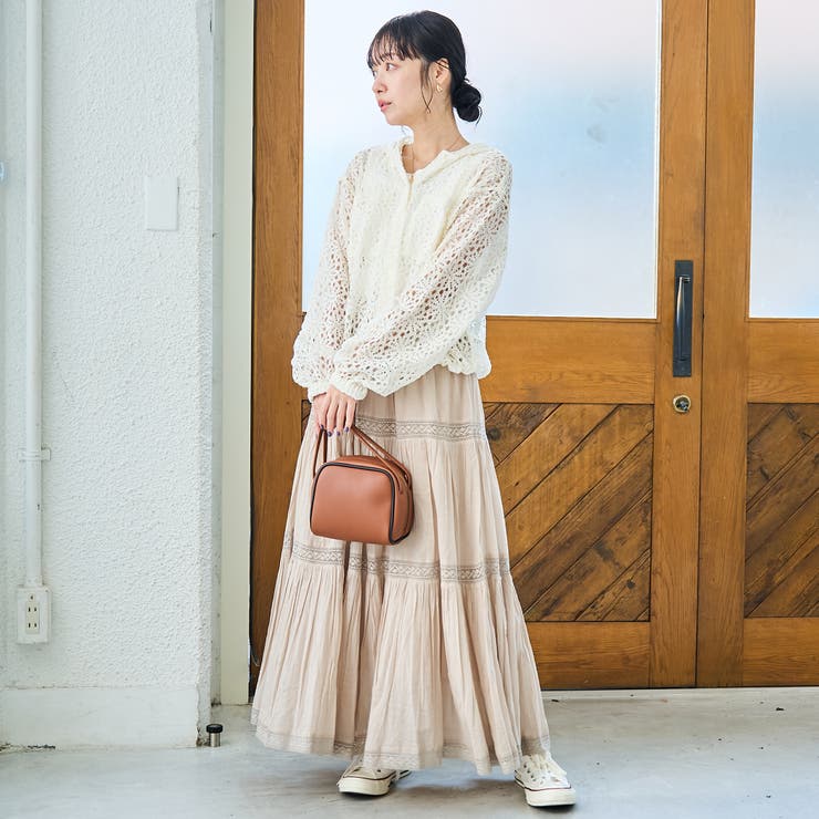フラワーレースフーディシャツ | coen【women】 | 詳細画像2 