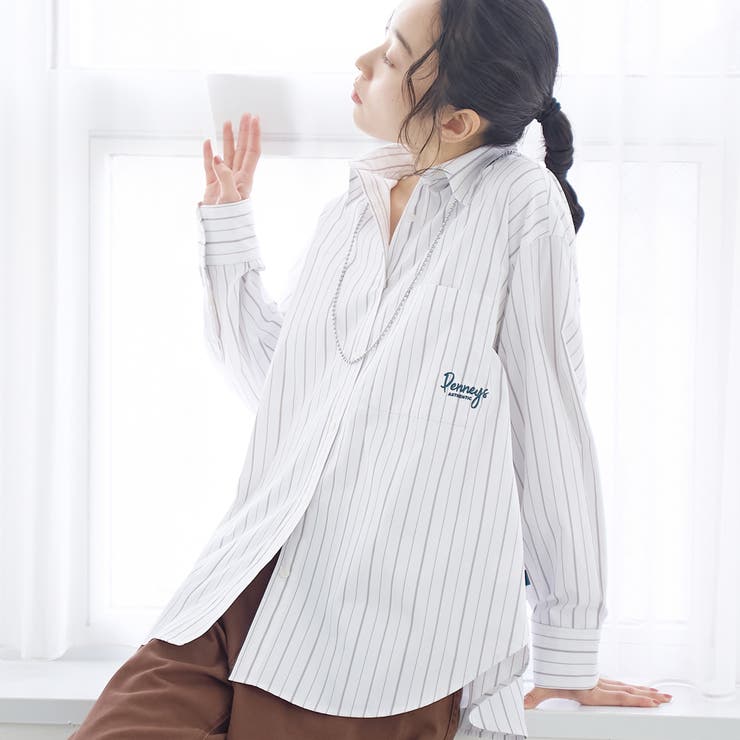 OFF WHITE | 【PENNEYS（ぺニーズ）別注】ストライプシャツ | coen【women】